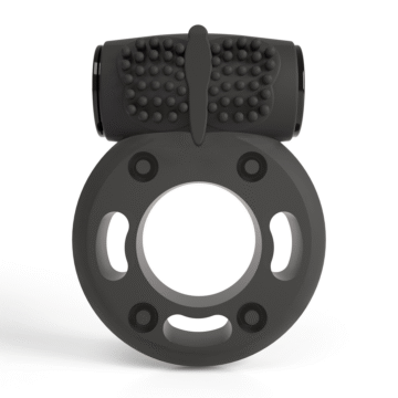 Booster - Anillo para el pene con bala vibradora - Negro