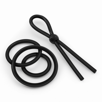 Daltons - Juego de anillos de silicona - Negro