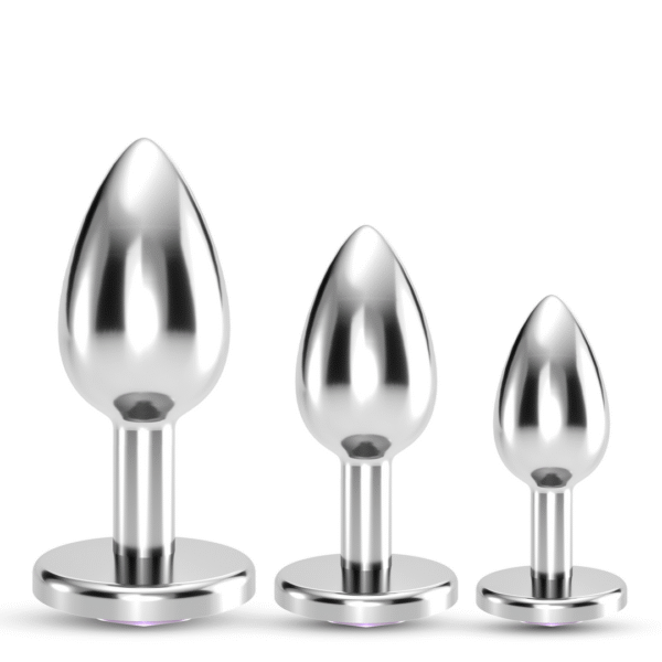 Bijou - Trío de Entrenamiento Anal - 3 Tapones Joyas - Rosa - Afbeelding 3