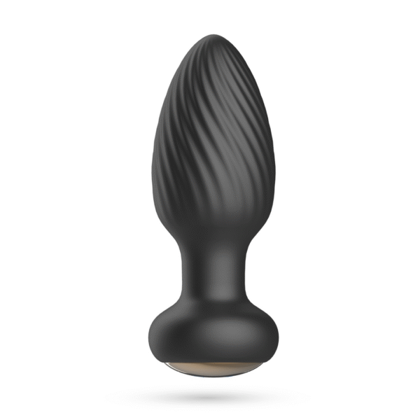 Twister - Plug Anal Rotatorio con Control Remoto - Negro - Afbeelding 3