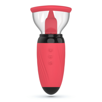Scarlet - Bomba de Vulva Vibrante y de Succión - Roja