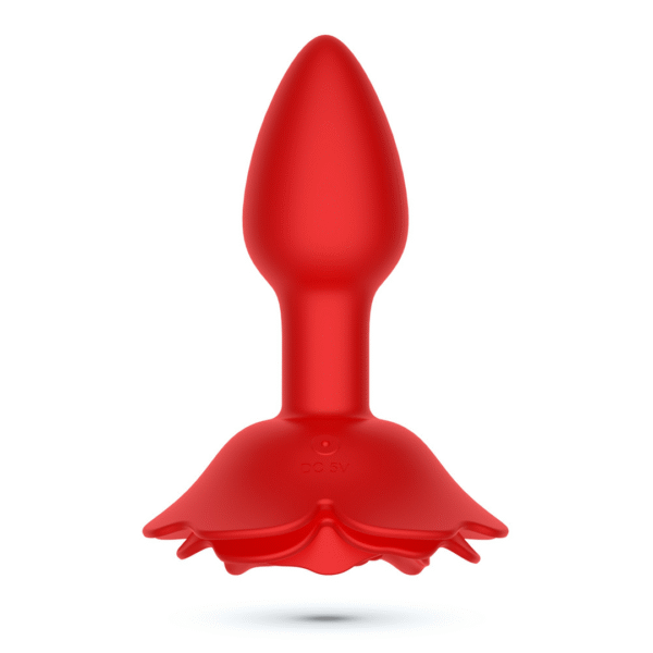 Giulietta - Plug Anal Rosa Rotatorio con Control Remoto - Rojo - Afbeelding 3