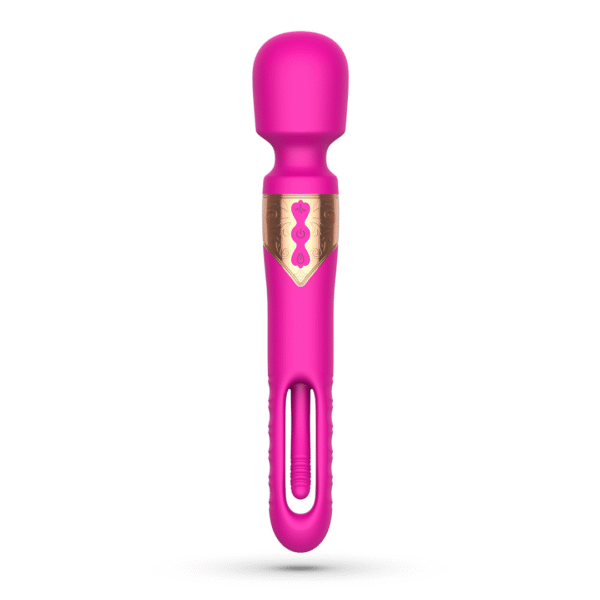Big Ben - Masajeador de Doble Varita con Parpadeo - Rosa
