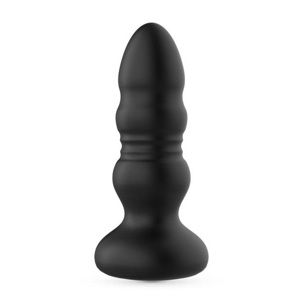 Australis - Plug Anal Vibrante y de Impulso con LED RGB y Control Remoto - Negro - Afbeelding 3