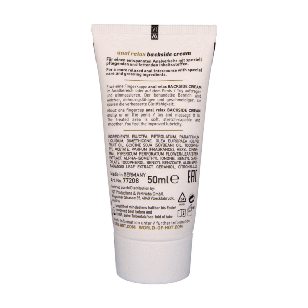 Achterkant - Anal Relax Cream - 2 fl oz / 50 ml - Afbeelding 3