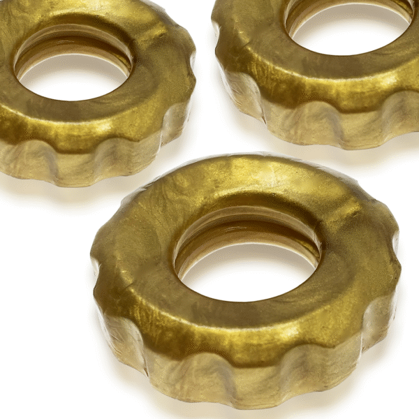 Super Huj - 3-pack Rekbare Cockringen - Brons Metallic - Afbeelding 3