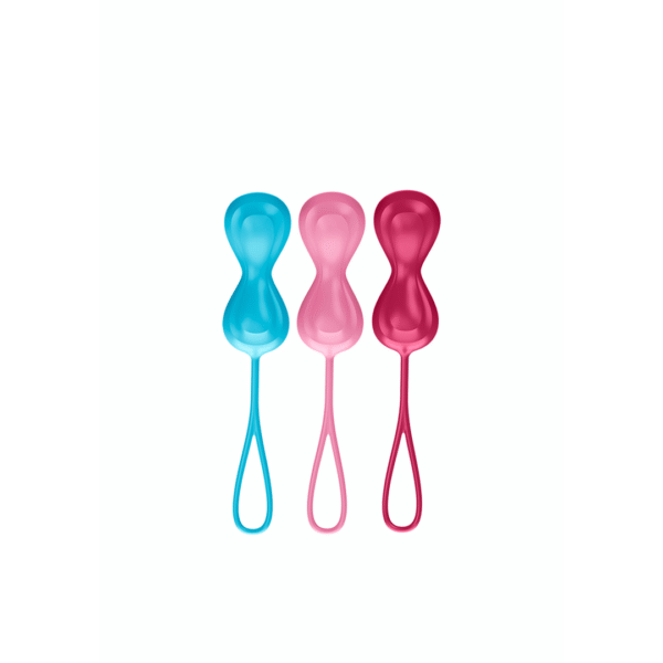 Power Balls - Kegel Balls - 3 Stuks - Turquoise/Rood/Roze - Afbeelding 3
