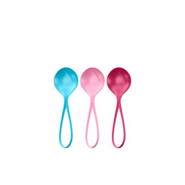 Versterkende Ballen - Kegelballen - 3 Stuks - Turquoise/Rood/Roze