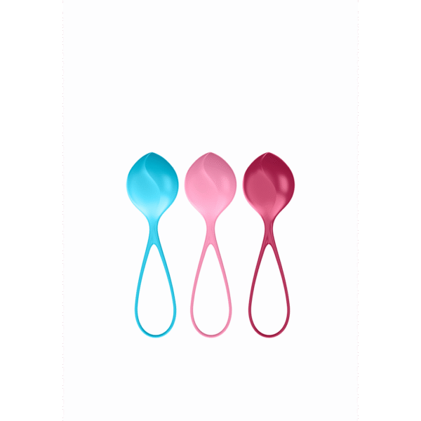 Versterkende Ballen - Kegelballen - 3 Stuks - Turquoise/Rood/Roze - Afbeelding 3