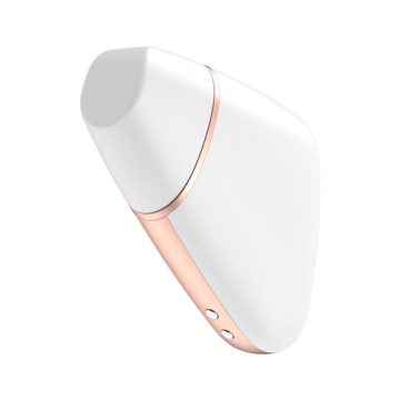Love Triangle - Luchtpulserende Stimulator en Vibratie - Wit