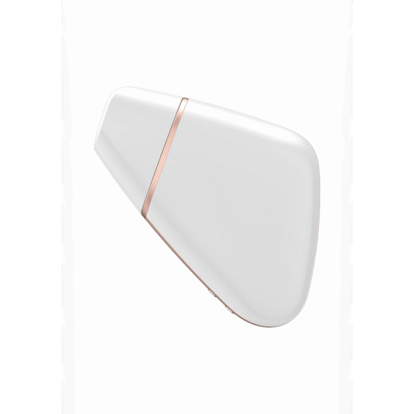 Love Triangle - Luchtpulserende Stimulator en Vibratie - Wit - Afbeelding 3