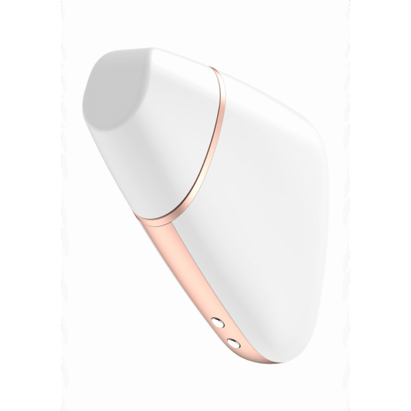 Love Triangle - Luchtpulserende Stimulator en Vibratie - Wit