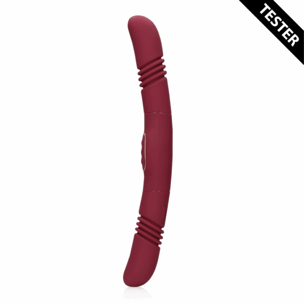 Dubbelzijdige Duw Vibrator - Merlot Druif - Tester - Afbeelding 3