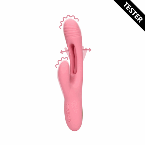 Flapping G-Spot Rabbit Vibrator - Roze Arabesque - Tester