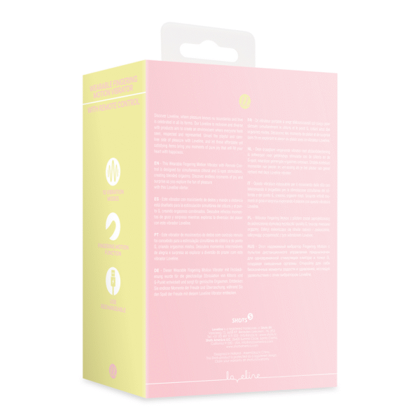 Draagbare Vinger Beweging Vibrator met Afstandsbediening - Cherry Chiffon - Afbeelding 3