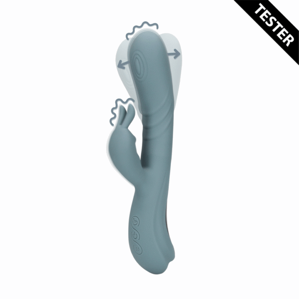 Fingering Motion Rabbit Vibrator - Weathervane Grey - Tester