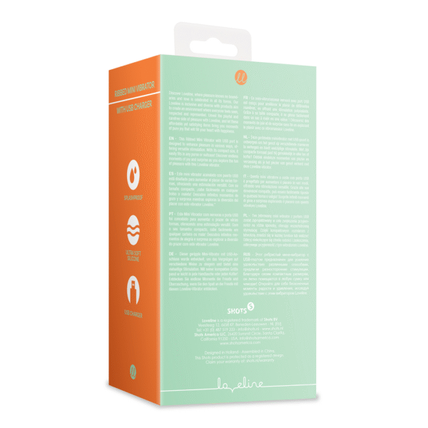 Geribbelde Mini Vibrator met USB Oplader - Lente Salie - Afbeelding 3