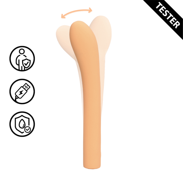 Vinger G-Spot Vibrator - Perzik Fuzz - Tester