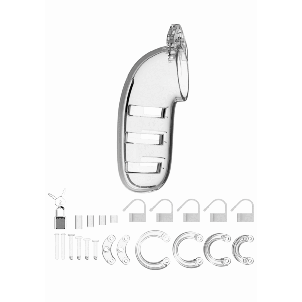 Model 06 Chastity Cock Cage - 5.5 / 14 cm - Afbeelding 3
