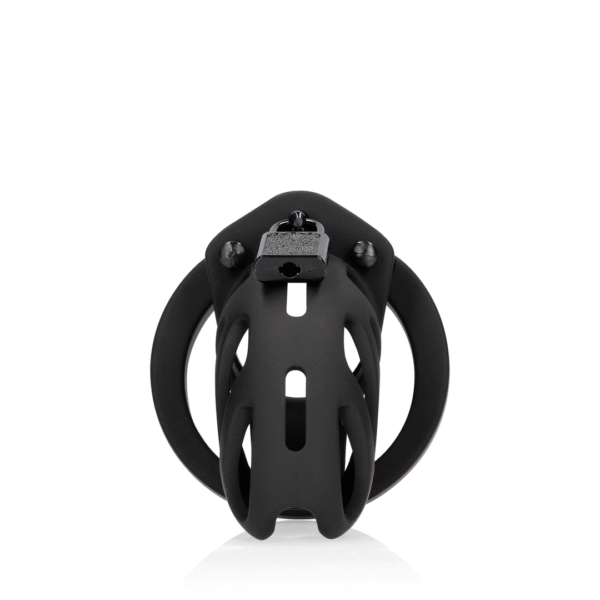 Model 24 - Chastity Cage - 3.5'' / 9 cm - Zwart - Afbeelding 3