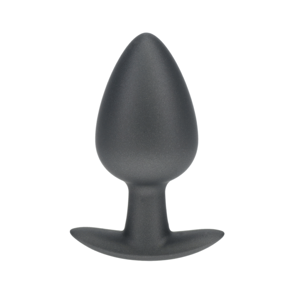 Zachte Siliconen Anale Plug - Groot - 3,5 / 8,9 cm - Gunmetal