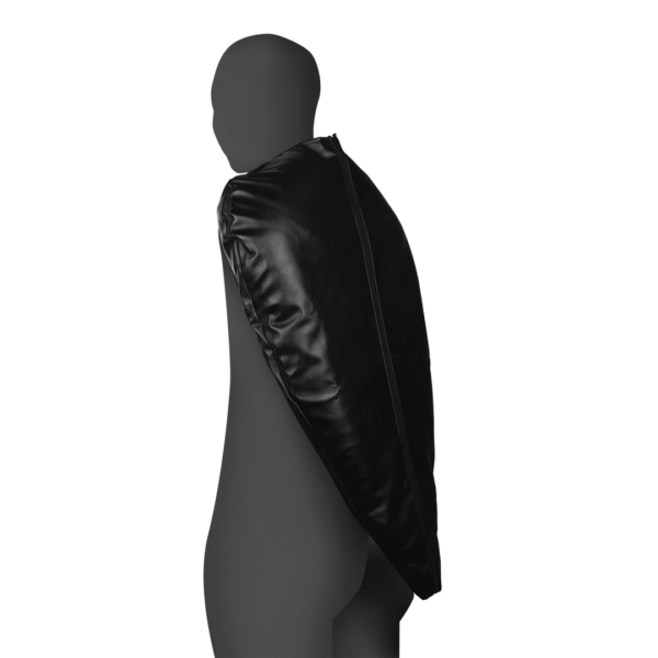 Zip-Up Volledige Arm en Schouder Mouw Beperking - Zwart