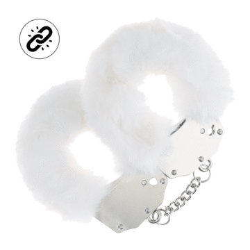 Zware Fluffy Handboeien - Wit