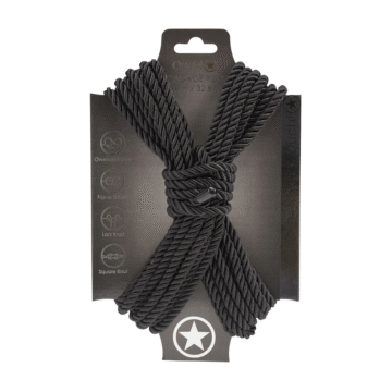 Polyester Bondage Touw - 10 m - Zwart