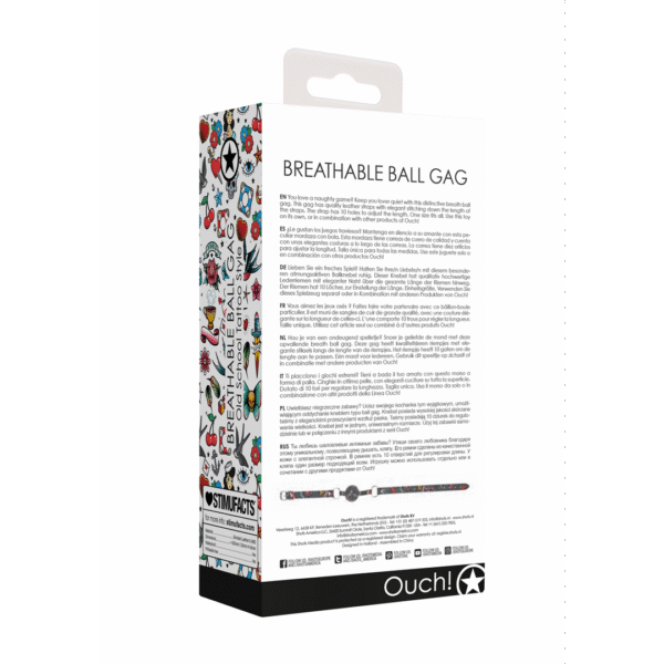 Ademend Ball Gag - Afbeelding 3