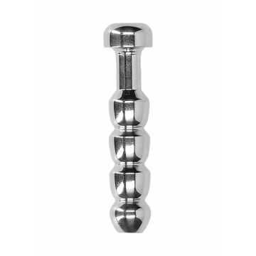 Ribbed Hollow Penis Plug - 0.4 / 10 mm