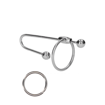 Stainless Steel Penis Plug with Ball - 0.4 / 10 mm