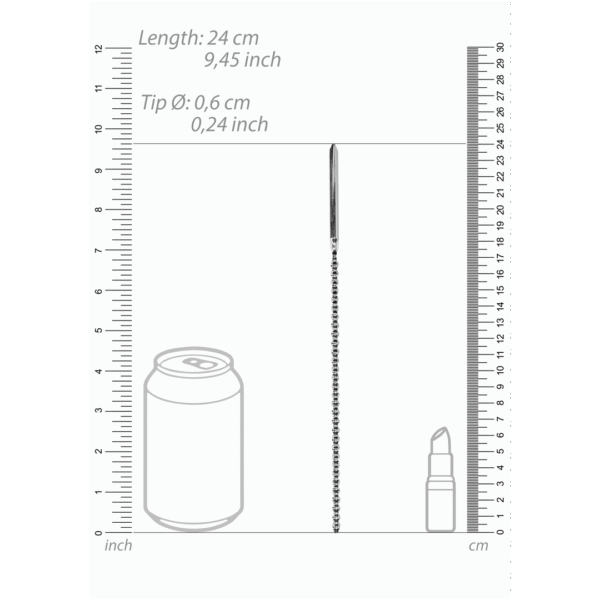 RVS Geribbelde Dilator - 0.2 / 6 mm - Afbeelding 3