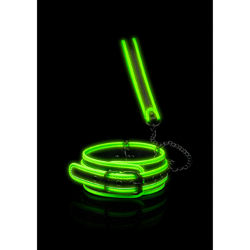 Halsband en Leash - Glo in het Donker