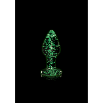 Glazen Butt Plug - Glow in the Dark - Medium