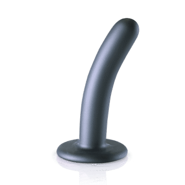 Zachte Siliconen G-Spot Dildo - 5'' / 12 cm - Gunmetal