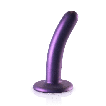 Zachte Silikon G-Spot Dildo - 5'' / 12 cm - Metallic Paars