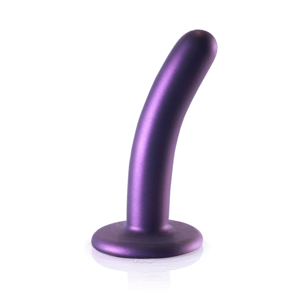 Zachte Silikon G-Spot Dildo - 5'' / 12 cm - Metallic Paars