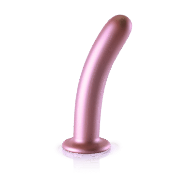 Zachte Silicone G-Spot Dildo - 7'' / 17 cm - Roségoud