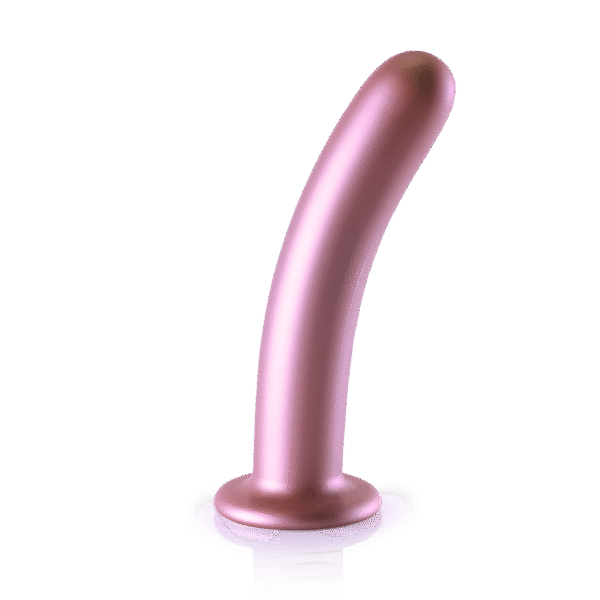 Zachte Silicone G-Spot Dildo - 7'' / 17 cm - Roségoud