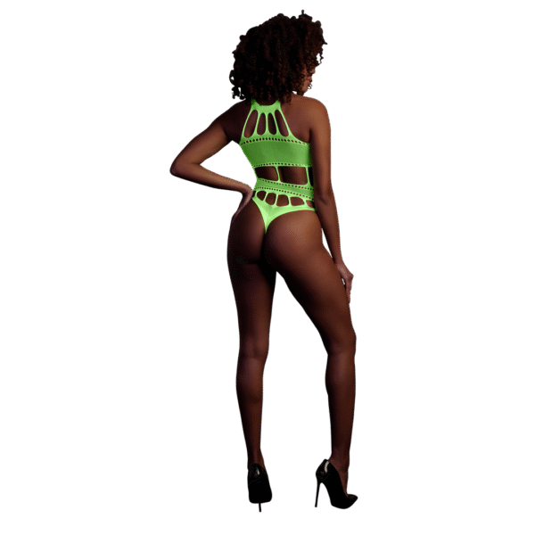Body met Griekse Halslijn - One Size - Neon Groen - Afbeelding 3