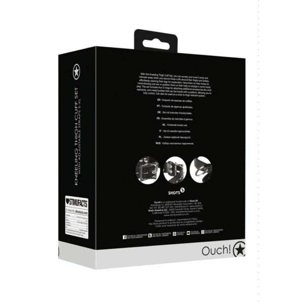 Knielende Dijenband Set - Zwart - Afbeelding 3