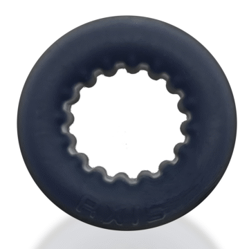 Axis - Inner Ribbed Griphold Cockring - Black Ice