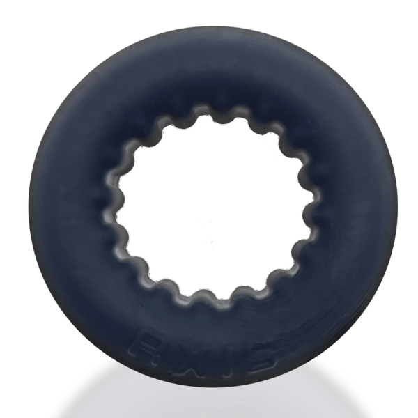 Axis - Inner Ribbed Griphold Cockring - Black Ice