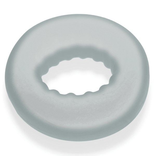 Axis - Inner Ribbed Griphold Cockring - Duidelijk IJs - Afbeelding 3