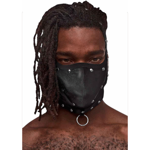 Triton - Masker met Verstelbare Nek en Voorring - Eén Maat - Zwart