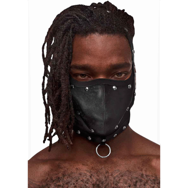 Triton - Masker met Verstelbare Nek en Voorring - Eén Maat - Zwart