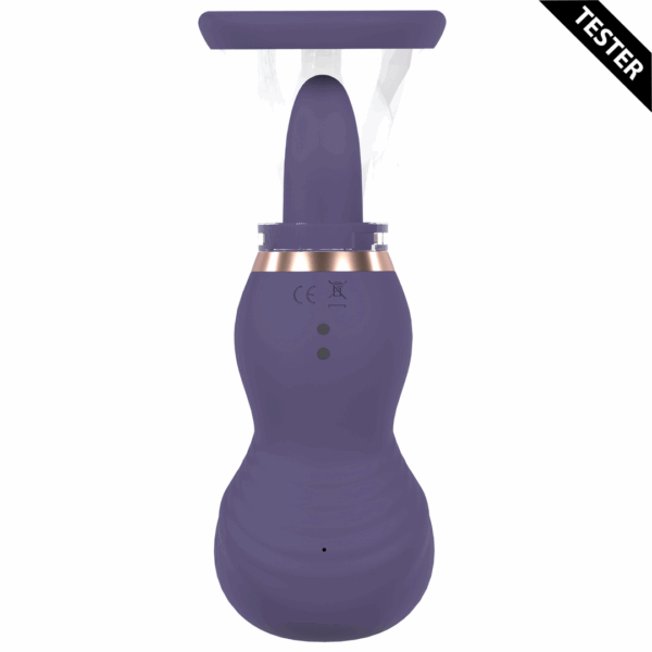 Sensueel - Oplaadbare Vulva- en Borstpomp - Paars - Tester - Afbeelding 3