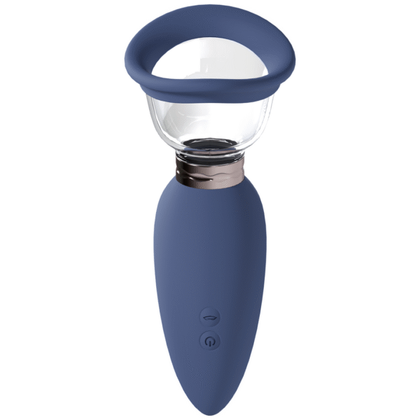 Opwindend - Oplaadbare Vulva- en Borstpomp - Blauw - Afbeelding 3