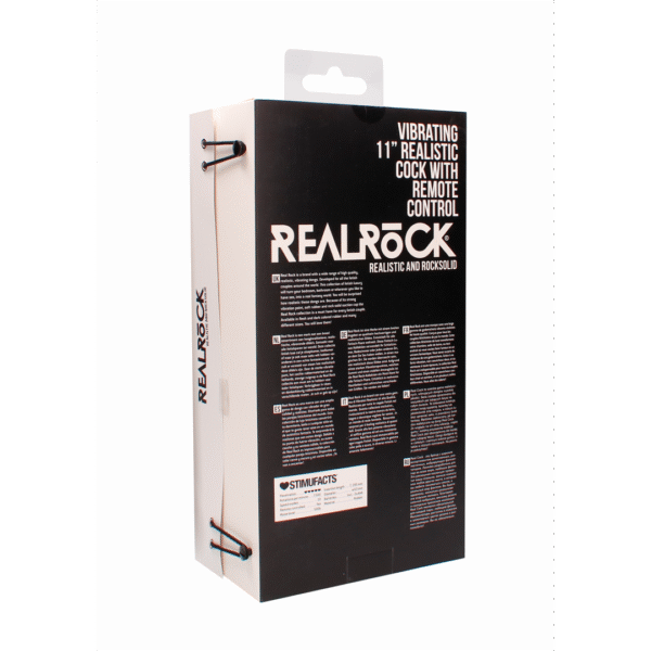 Vibrerende Realistische Cock met Scrotum - 11 / 28 cm - Afbeelding 3