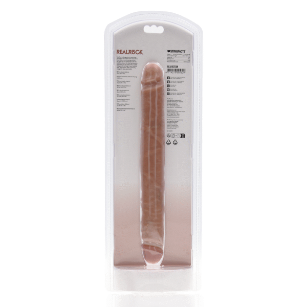 Slim Double Ended Dong 12 / 30,5 cm - Tan - Afbeelding 3